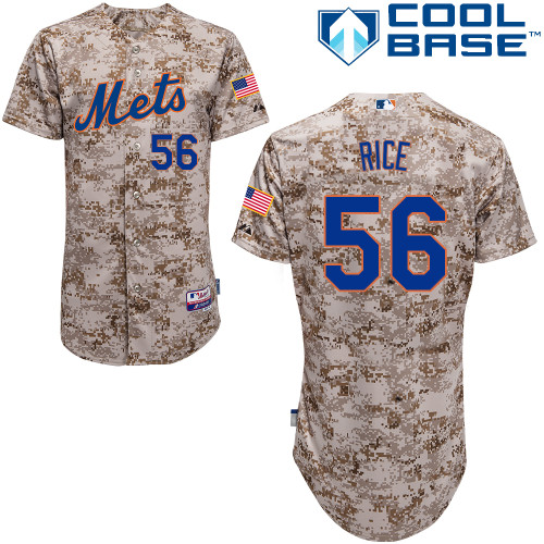 Scott Rice #56 Youth Baseball Jersey-New York Mets Authentic Alternate Camo Cool Base MLB Jersey
